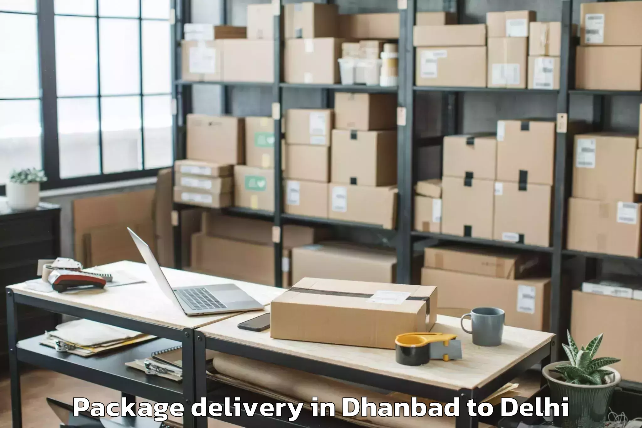 Top Dhanbad to Jhilmil Package Delivery Available